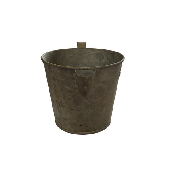 Cubasa Galvanized Tin Pitcher Vase Utensil Holder Rustic Farmhouse #4 - Picture 4 of 8